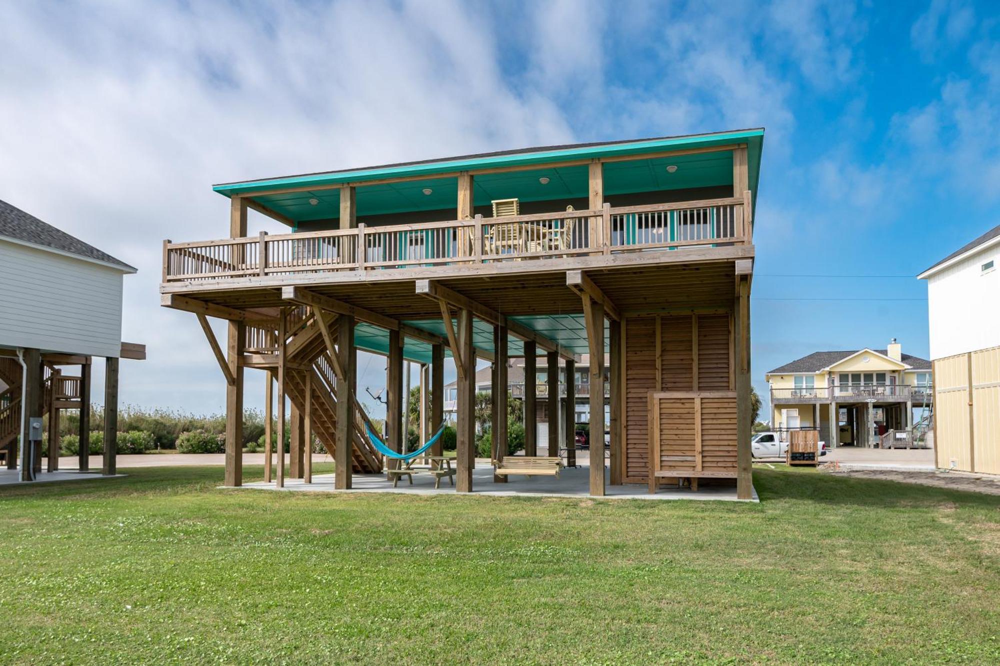 Stylish 4Br Crystal Beach Retreat Walk To Beach Bolivar Peninsula Zewnętrze zdjęcie