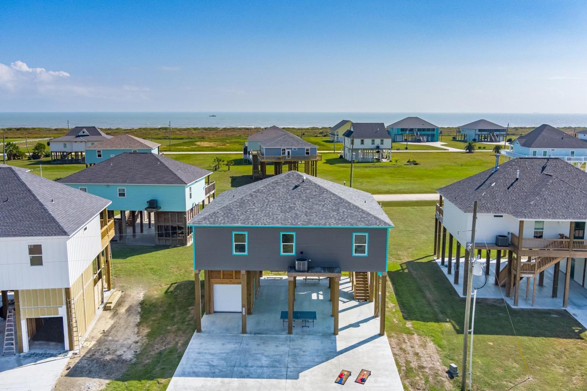 Stylish 4Br Crystal Beach Retreat Walk To Beach Bolivar Peninsula Zewnętrze zdjęcie